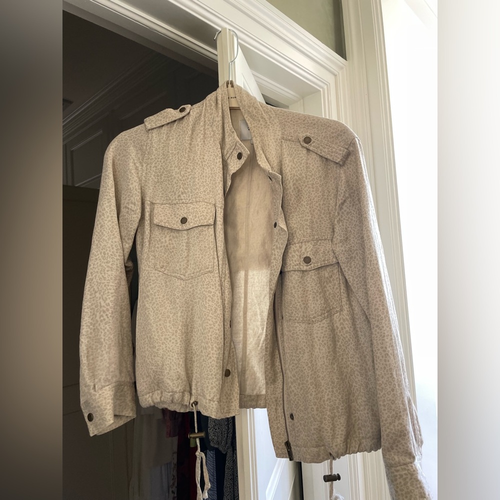 Rails leopard print taupe jacket